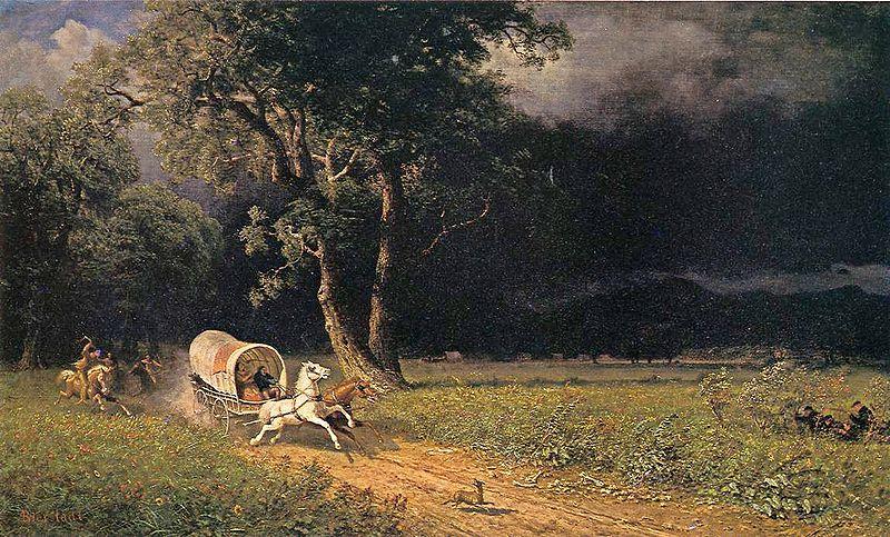 Albert Bierstadt The_Ambush Spain oil painting art
